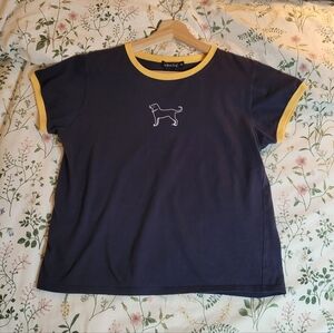 The Black Dog Martha's Vineyard Navy Baby Tee